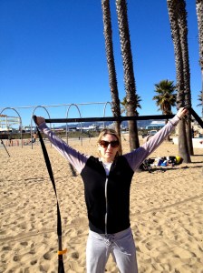 Shoulder stretching with the MostFit Suspension Strap