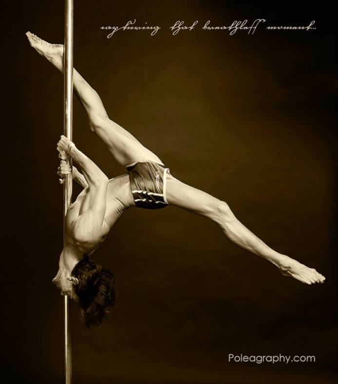 Instructor Chad. Photo by Poleagraphy.